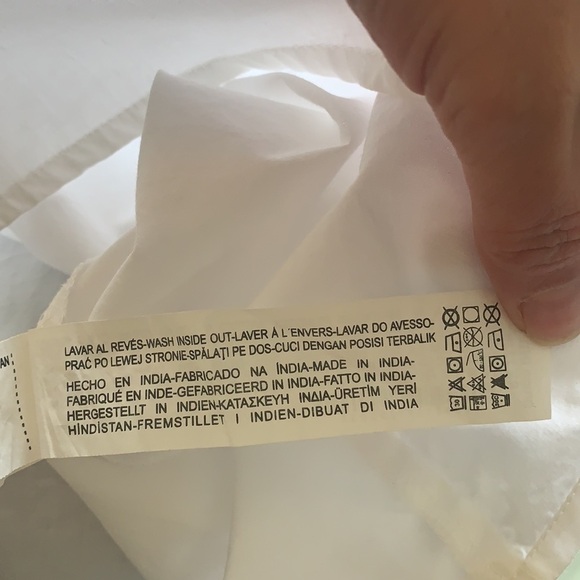 Zara White Floral Embroidered Balloon Sleeve Shirt Size M - Picture 11 of 16